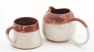 Open image in slideshow, Brown &amp; White Drink Ware Set
